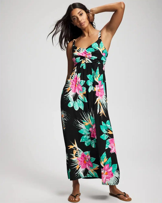 Twist Bodice Maxi Dress