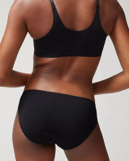 Cotton Blend Bikini Panty with Lace