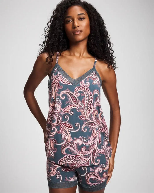 Lace Trim Pajama Cami