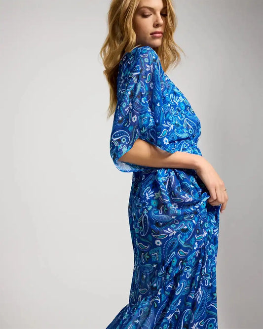 Bleu Rod Beattie Meet Me in Sorrento Chiffon Cover Up Dress