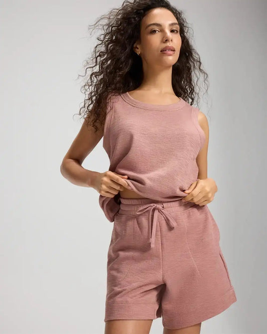 Slub French Terry Relaxed Shorts