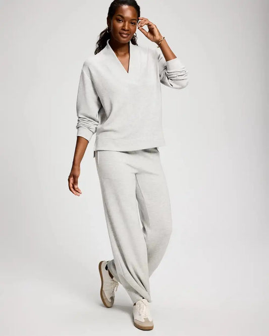 Modern Modal Relaxed V-Neck Top