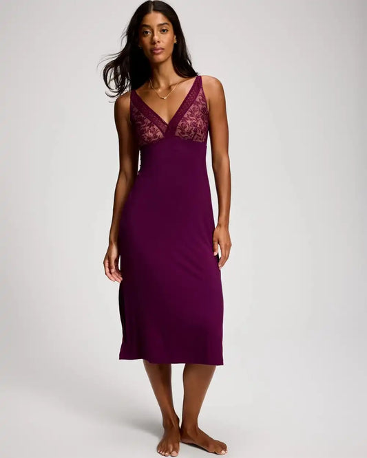 Geo Lace Midi Gown