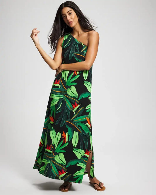 One-Shoulder Maxi Bra Dress