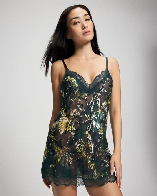 Silk Burnout Chemise
