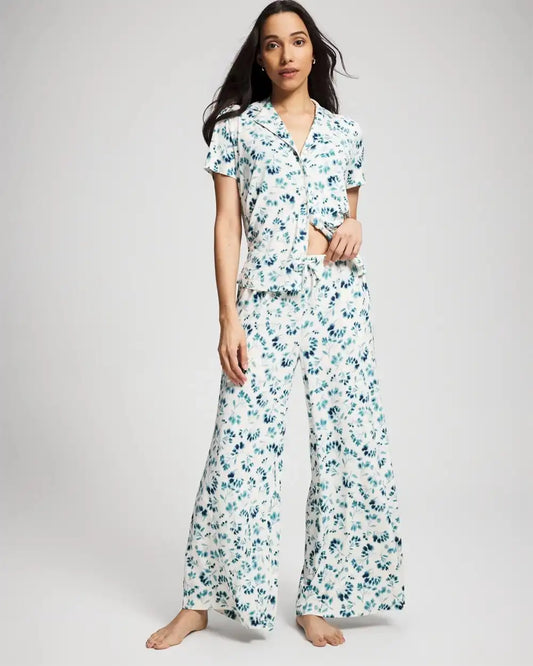 Wide-Leg Relaxed Pajama Pants