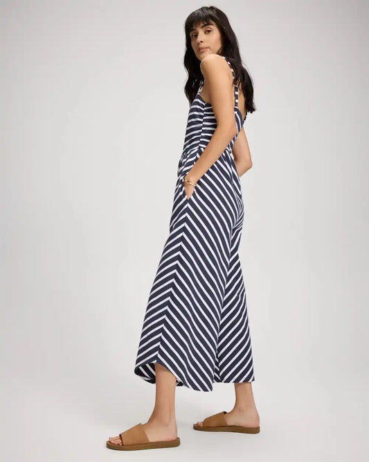 Cotton Ruched Bodice Jumpsuit