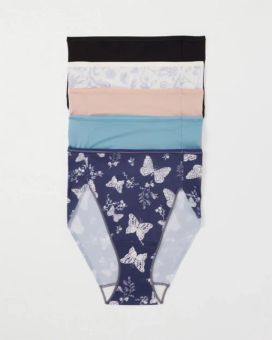 Edge High-Leg Brief Panty 5 Pack