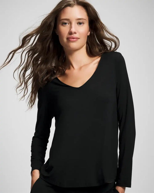 Long-Sleeve Pajama Top