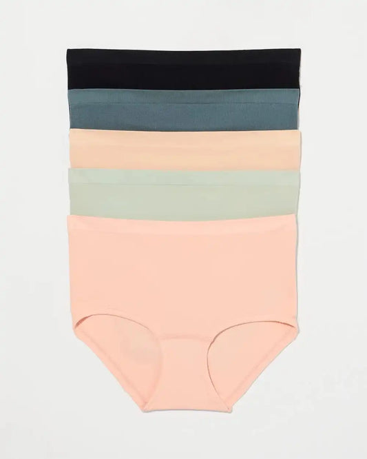 Rib Boyshort Panty 5 Pack