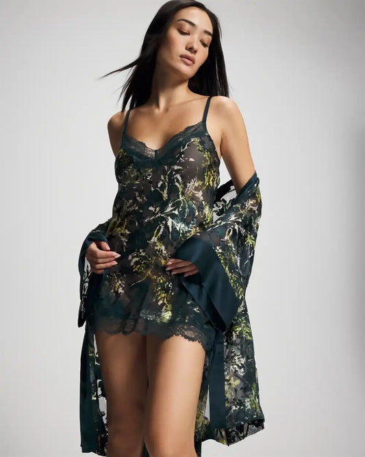 Silk Burnout Chemise
