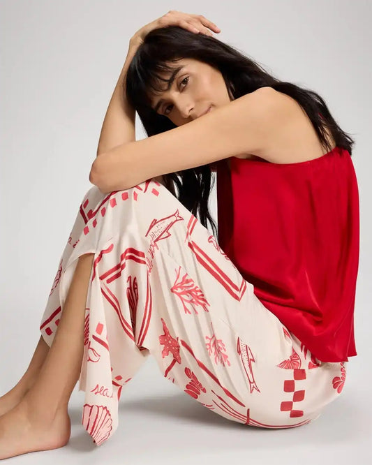 Side Slit Pajama Pants