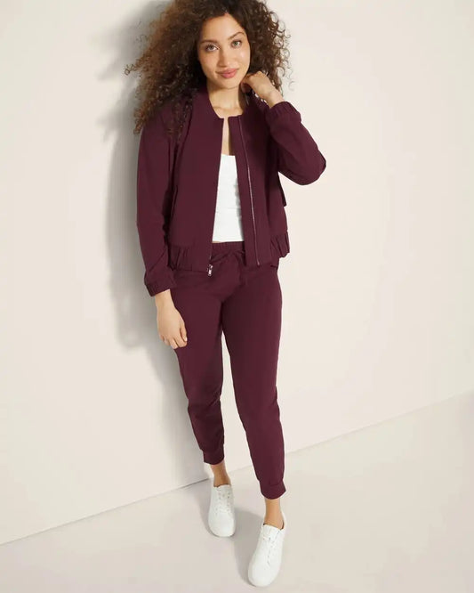 Cropped Bomber Jacket