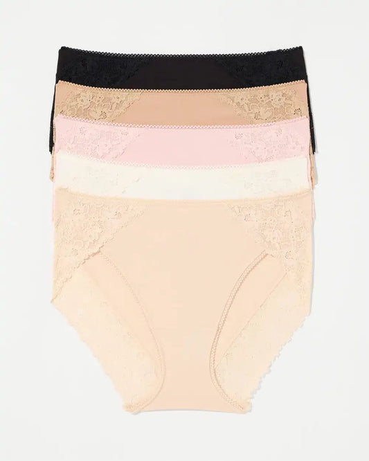 High-Leg with Perfect Lace Panty 5-Pack