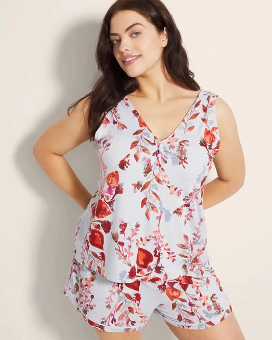 Button-Front Pajama Tank