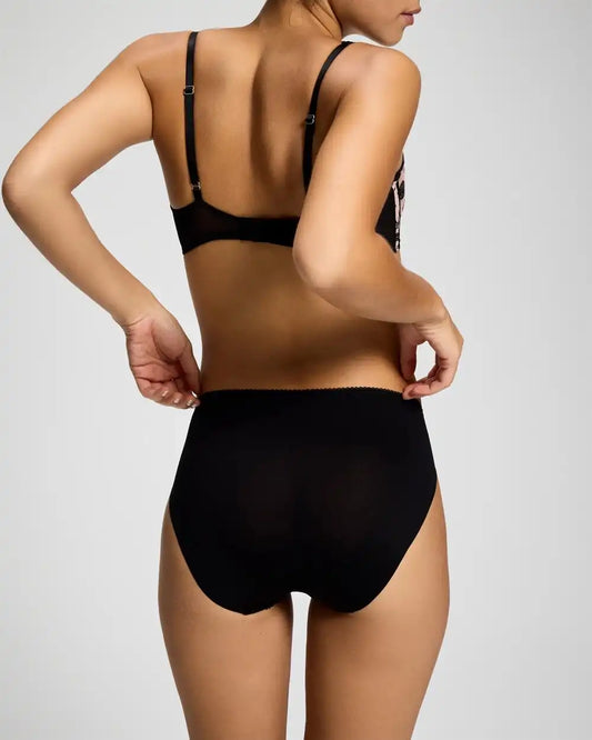 High-Leg Panty with Sensuous Embroidery