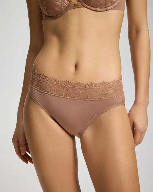 High-Leg Panty with Enchanting Lace