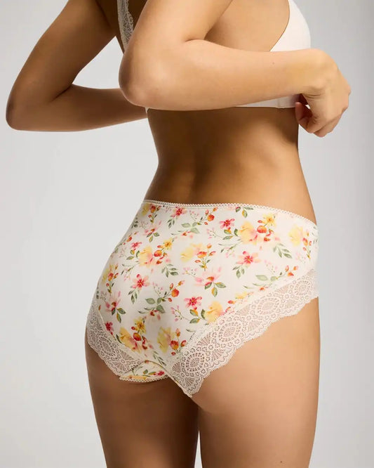 Embraceable High-Leg Panty with Crochet Lace