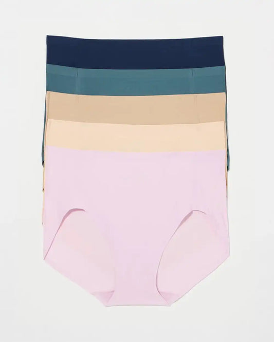 Soft Stretch Modern Brief Panty 5 Pack