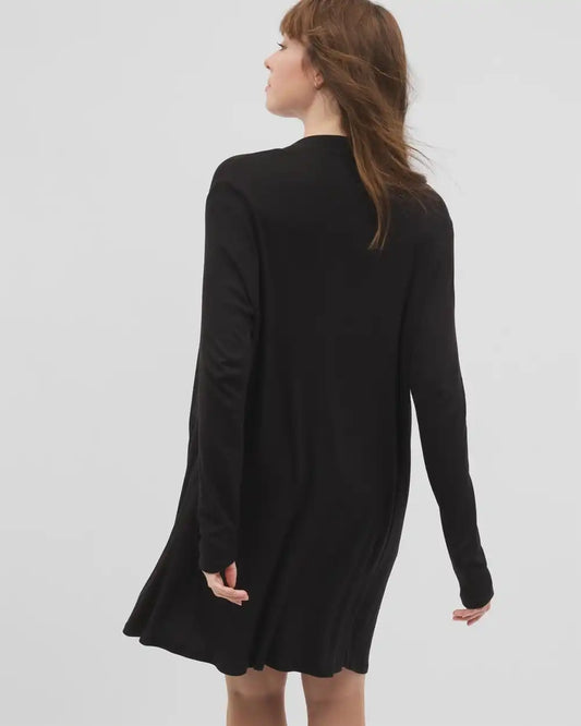 Lightweight Rib Knit Long Sleeve Wrap