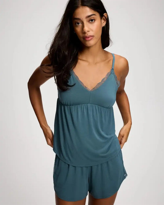 Soft Support Fine Line Lace Pajama Cami