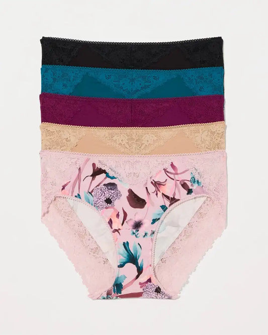 Hipster with Perfect Lace Panty 5-Pack