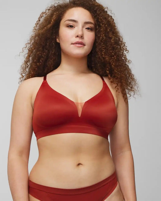 Convertible Bralette with Mesh Trim