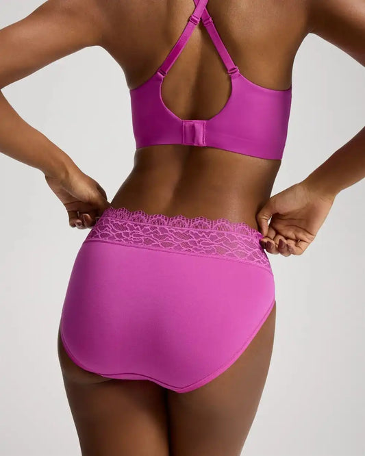 High-Leg Panty with Enchanting Lace