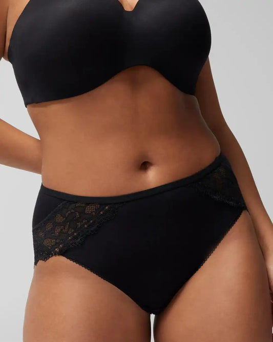 High-Leg Panty with Enchanting Lace