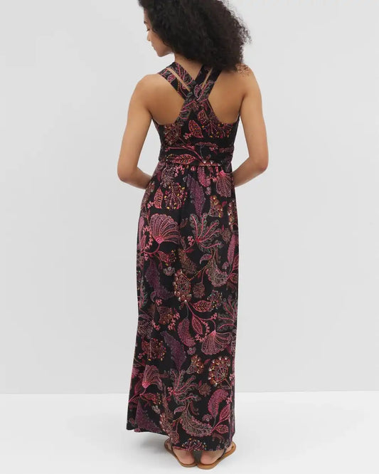 Isla Cross Back Maxi Bra Dress
