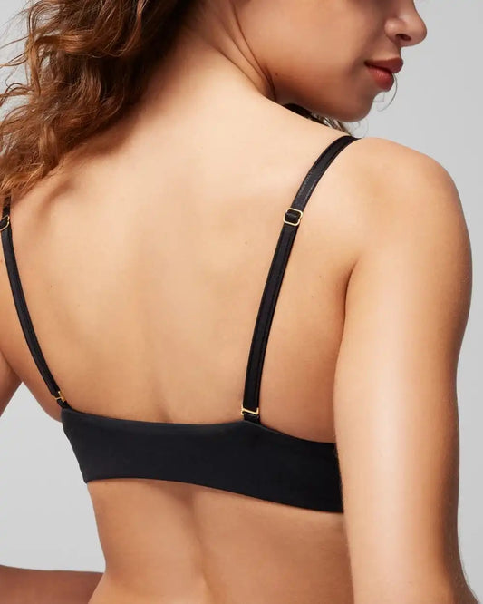 Push-Up Front-Close Bra with Lace