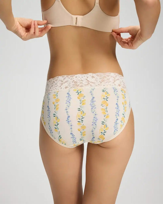 High-Leg Brief Panty with Super Soft Signature Lace