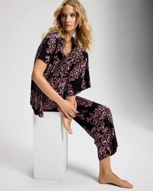 Cropped Pajama Pants