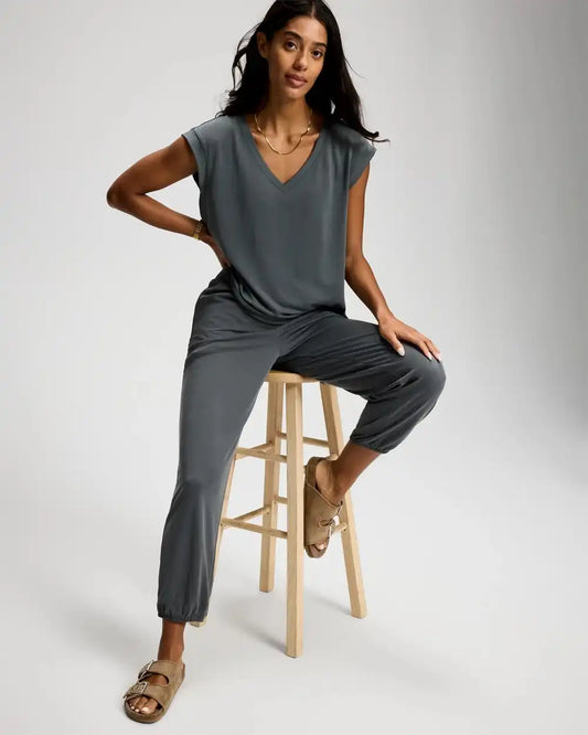Sand Washed Relaxed Harem Pants