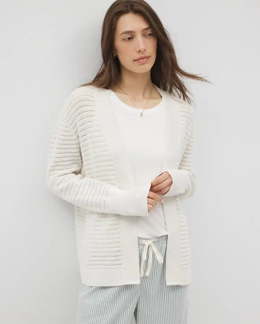 Cotton Open Stitch Cardigan