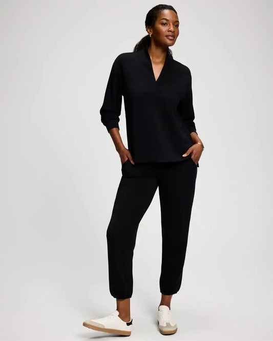 Modern Modal Mixed Rib Jogger Pants