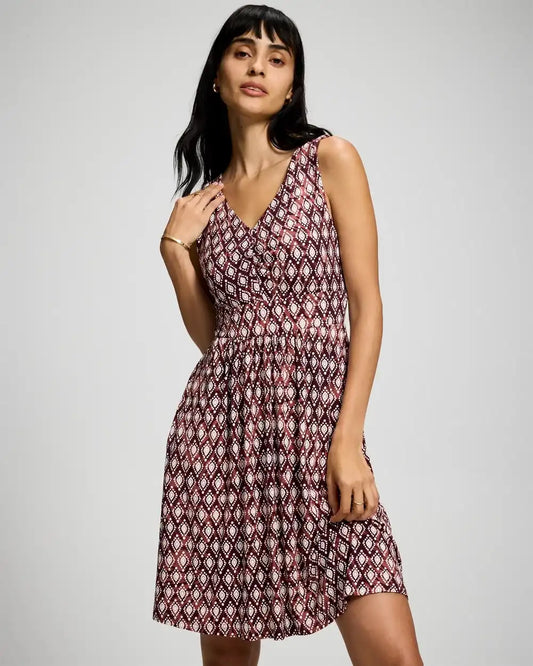 Soft Jersey V-Neck Short Bra Dress
