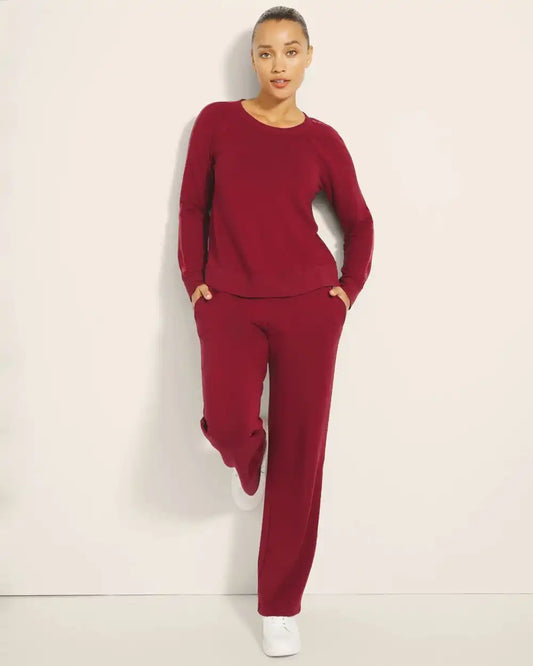 Ultra Soft Fleece Velour Trim Pant