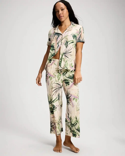 Relaxed Crop Pajama Pants